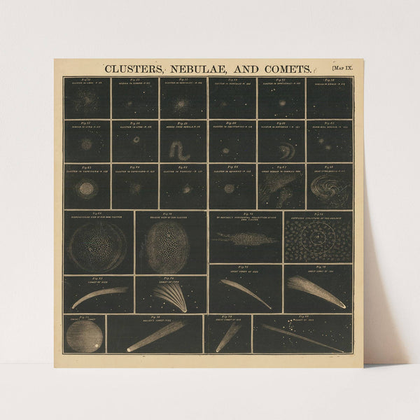 Clusters, Nebulae, and Comets (1856) by Elijah J. Burritt