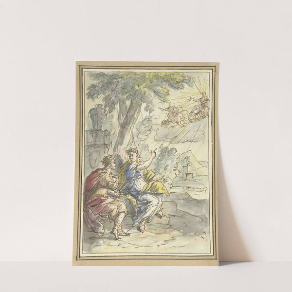 Clymene vertelt haar zoon Phaëton over zijn vader Apollo by Elias van Nijmegen