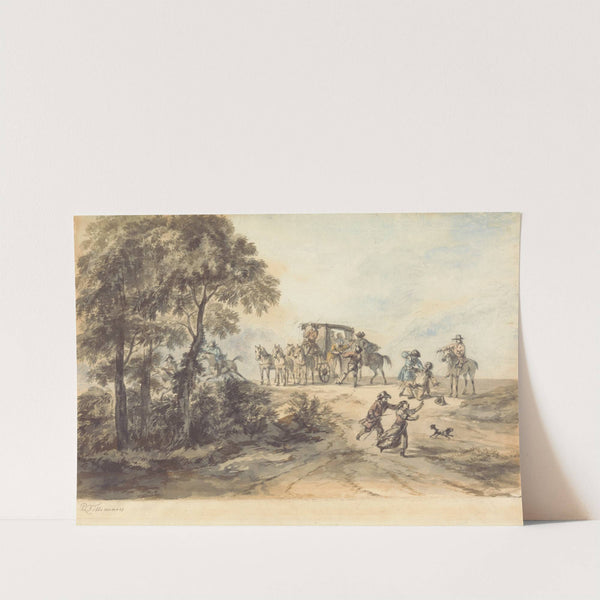 Coach And Highwayman by Peter Tillemans