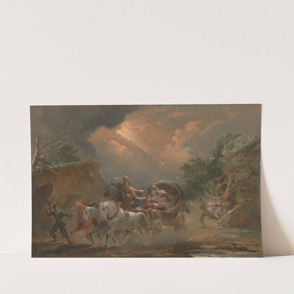 Coach in a Thunderstorm (1795) by Philip James de Loutherbourg