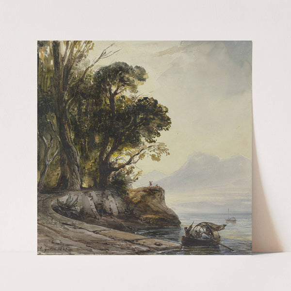 Coastal landscape (1835) by Théodore Gudin