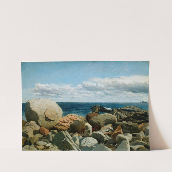 Coastal Rocks, Nahant; A Sketch by William Bradford