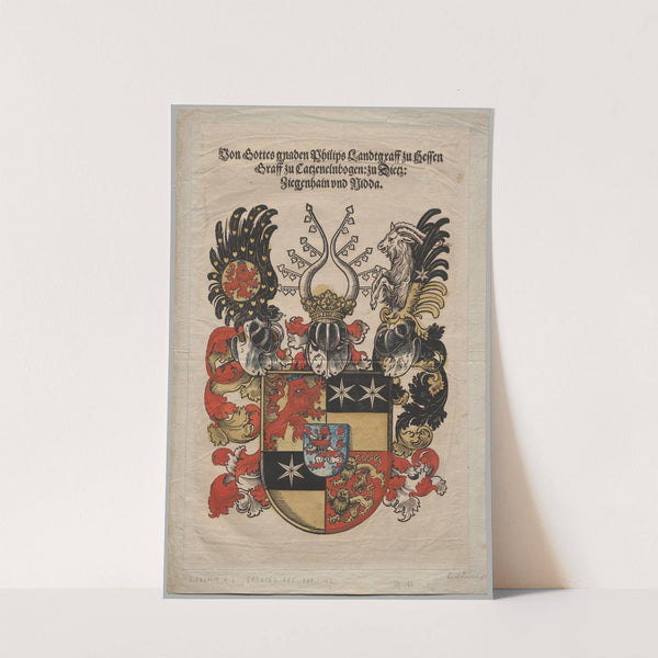 Coat of Arms of Philip, Landgrave of Hesse (1546) by Lucas Cranach the Elder