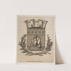 Coat-of-Arms Symbolizing the City of Paris (1854) by Charles Meryon