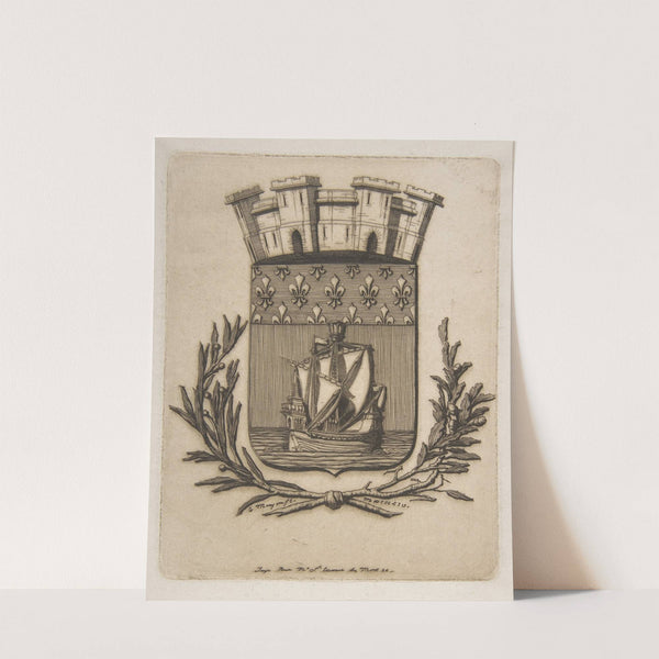 Coat-of-Arms Symbolizing the City of Paris (1854) by Charles Meryon