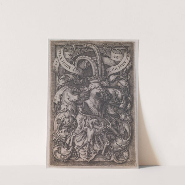 Coat of Arms with an Eagle (1543) by Sebald Beham