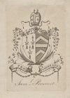 Coat of Arms with Sam’l Provoost inscribed below