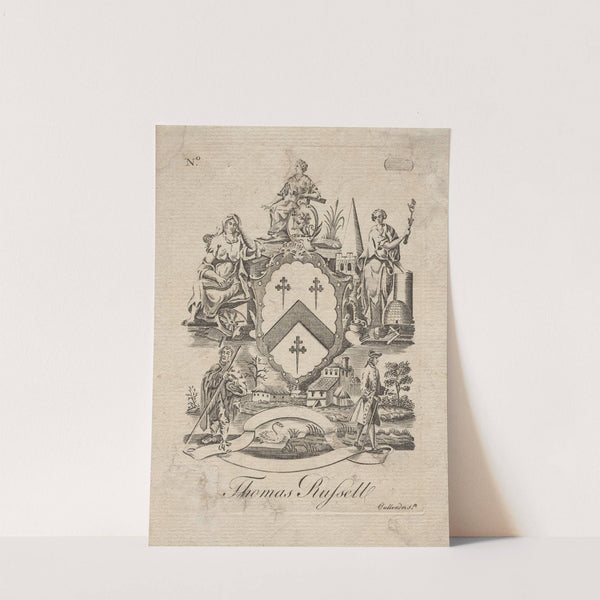 Coat of Arms with Thomas Russell inscribed below by Joseph Callender