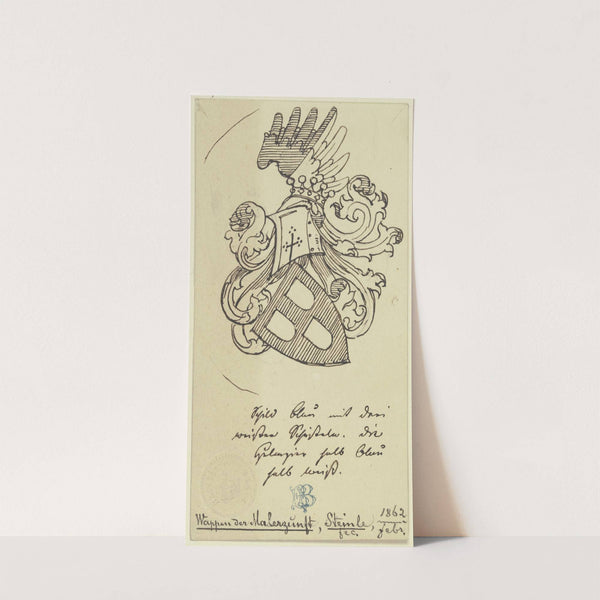 Coats of arms of the painters’ guild (1862) by Eduard von Steinle