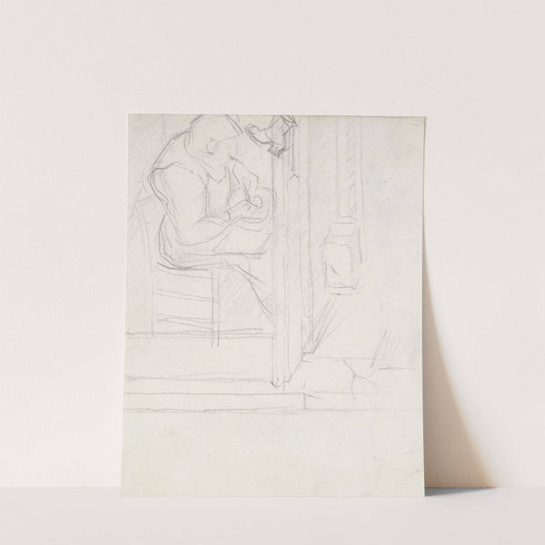 Cobbler at Work (ca. 1879–80) by Georges Seurat