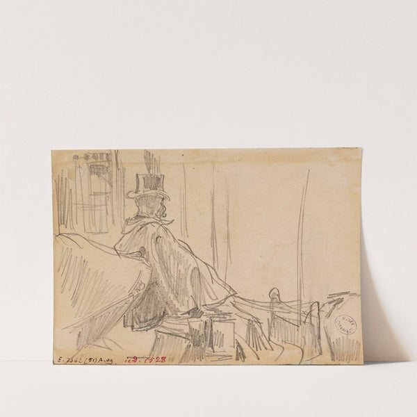 Cocher conduisant son fiacre by Frédéric Houbron