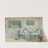 Cock-a-doodle-do, it’s seven o’clock by Carl Larsson