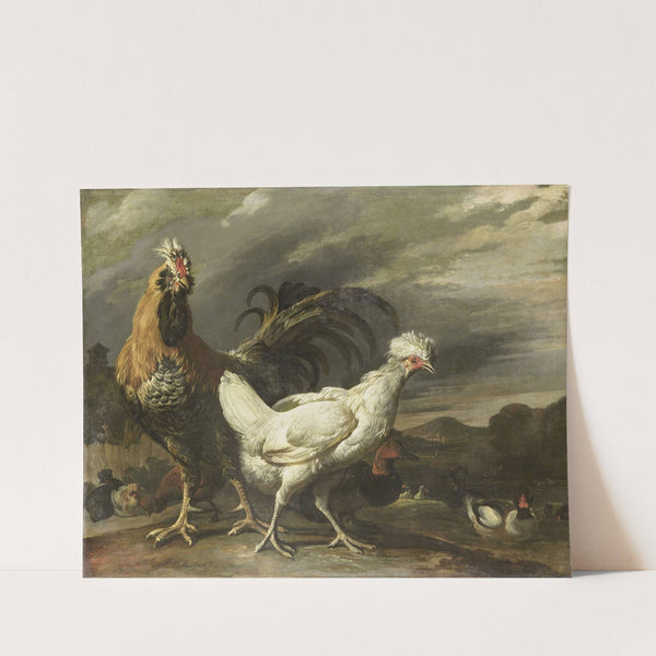 Cock, a Hen and other Poultry by Pieter Jansz. van Ruyven