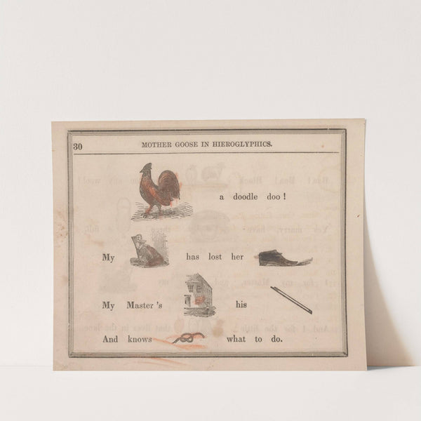 Cock, Dame, Shoe, Lost, Fiddlestick, Knot (1855) by Sherman & Co.