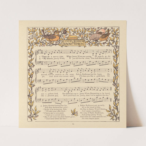 I saw Three Ships (1876) by Walter Crane