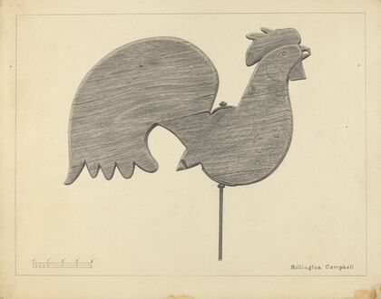 Cock Weather Vane — size preview