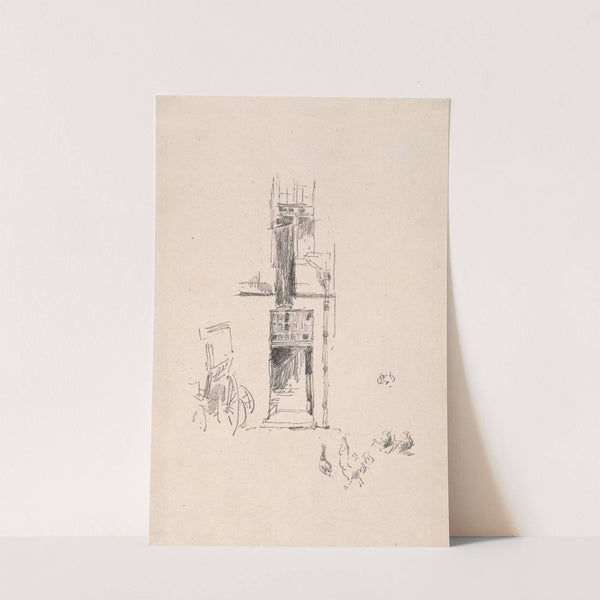 Cocks and Hens, Hotel Colbert (1891) by James Abbott McNeill Whistler