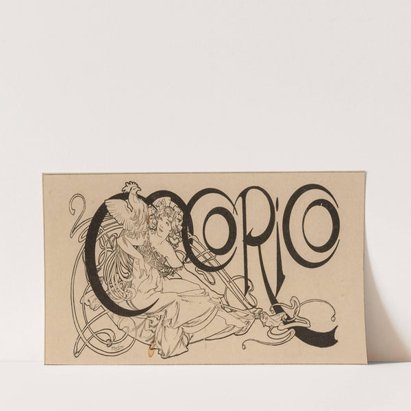 Cocorico magazine title illustration (1898) by Alphonse Mucha