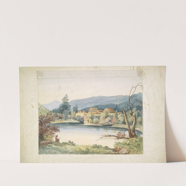Coeur d’Alene Mission, St. Ignatius River by John Mix Stanley