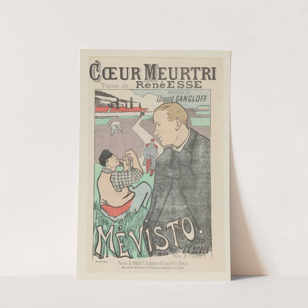 Coeur Meurtri – Poésie de René Esse (1895) by Henri-Gabriel Ibels