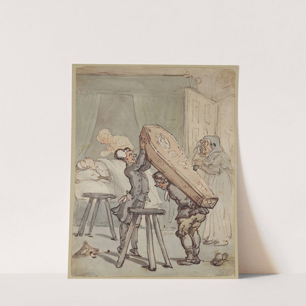 Coffin arriving by Thomas Rowlandson