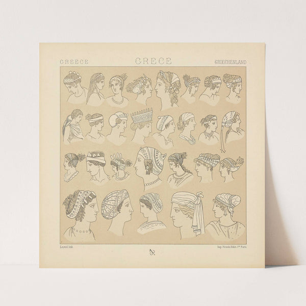 Coiffures de l’antiquité (1876-1888) by Auguste Racinet