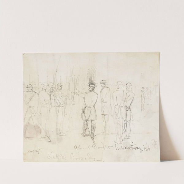 Col. Dwight Inspecting His Regiment by Winslow Homer