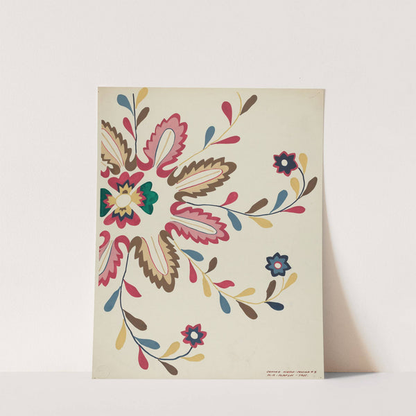 Colcha Plate (1935-1942) by Majel G. Claflin