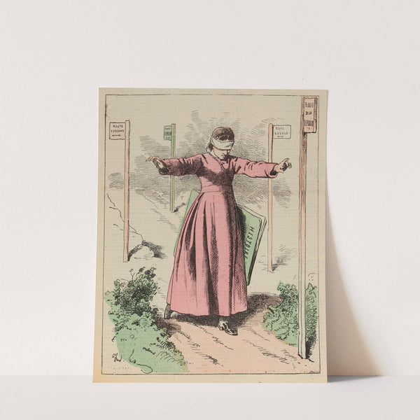 Colin-Maillard (1875) by André Gill