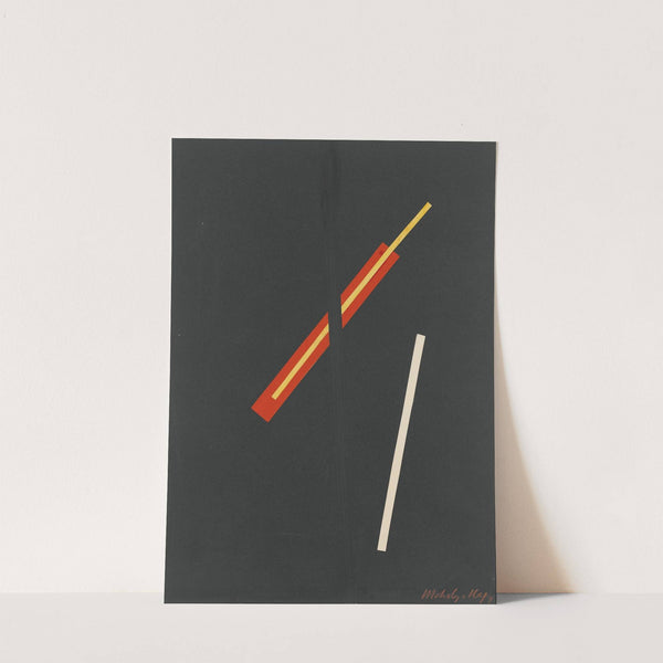 Collage with three elements by László Moholy-Nagy