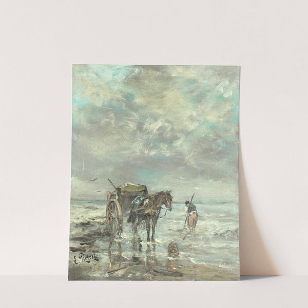 Collecting seaweed by Evert Pieters