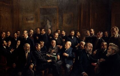 Collective Portrait Of The Members Of The Association Of French Republican Journalists