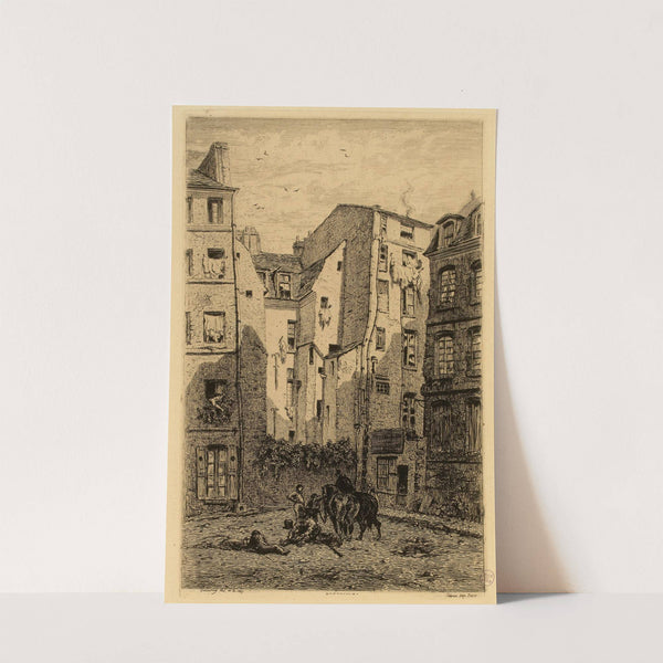 Collège des Lombards (1866) by Alfred Alexandre Delauney