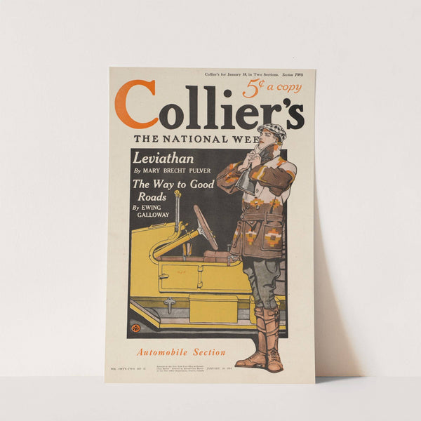 Collier's, automobile section. Collier's for January 10 by Edward Penfield