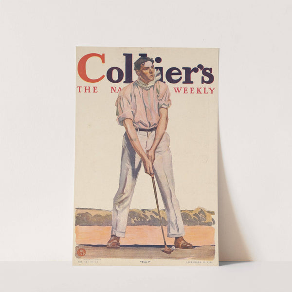 Collier's. 'Fore!' by Edward Penfield