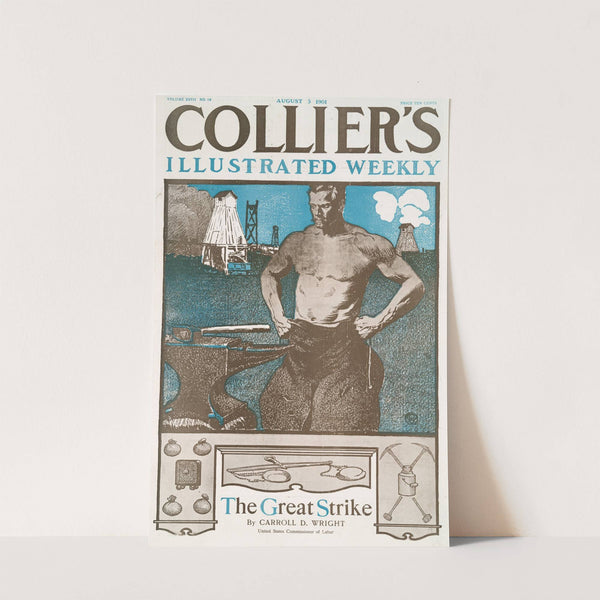 Collier's Illustrated Weekly, The Great Strike By Carrol D. Wright by Edward Penfield