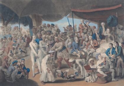 Colonel Mordaunt’s Cock Match at Lucknow (1792)