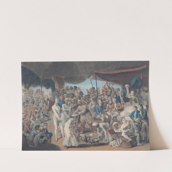 Colonel Mordaunt’s Cock Match at Lucknow (1792) by Johan Joseph Zoffany