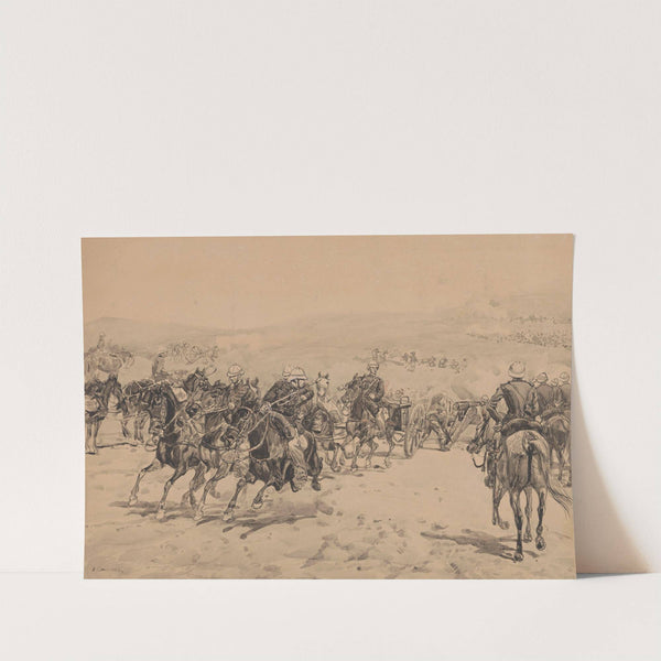 Colonial battlefield (1885) by Jozef Chelmonski