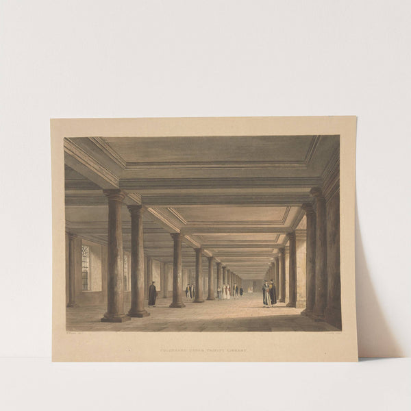 Colonnade under Trinity Library.. (1815) by Joseph Constantine Stadler