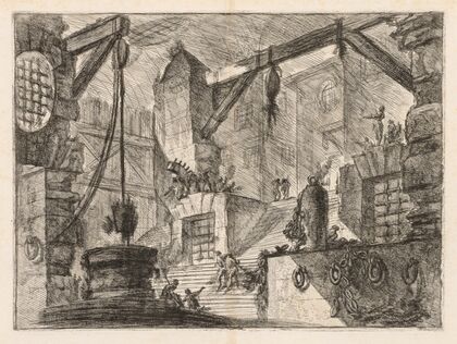 Colonnaded Interior with a Broad Stair (1745–1750)