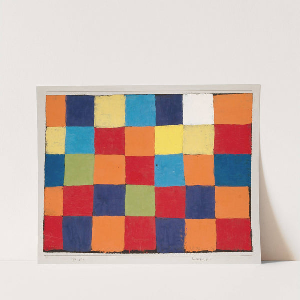 Color chart 'Qu 1' by Paul Klee