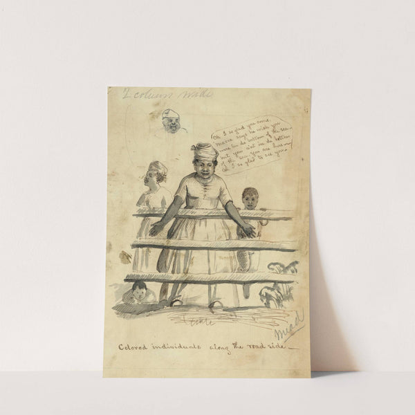 Colored individuals along the road side by Bayard Taylor