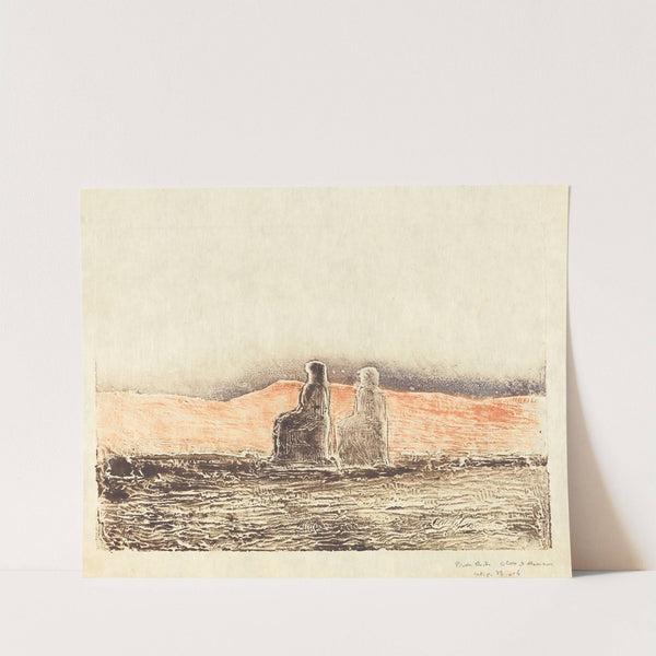 Colosses de Memnon (Thebes) (1911) by Pierre Roche