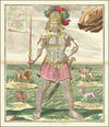 Colossus, with sword and scepter, representing Daniel’s interpretation of King Nebuchadnezzar’s dream (1730)