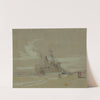 Columbia ashore Sullivans Island by Alfred Rudolph Waud