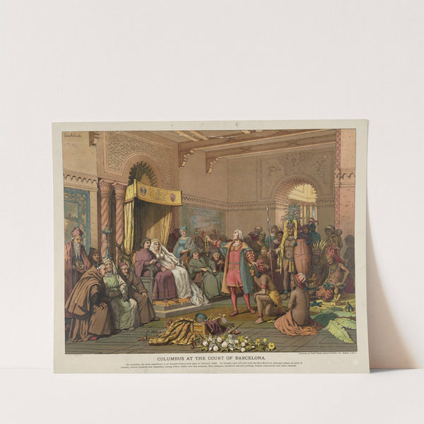 Columbus at the court of Barcelona (1893) by Louis Prang & Co.