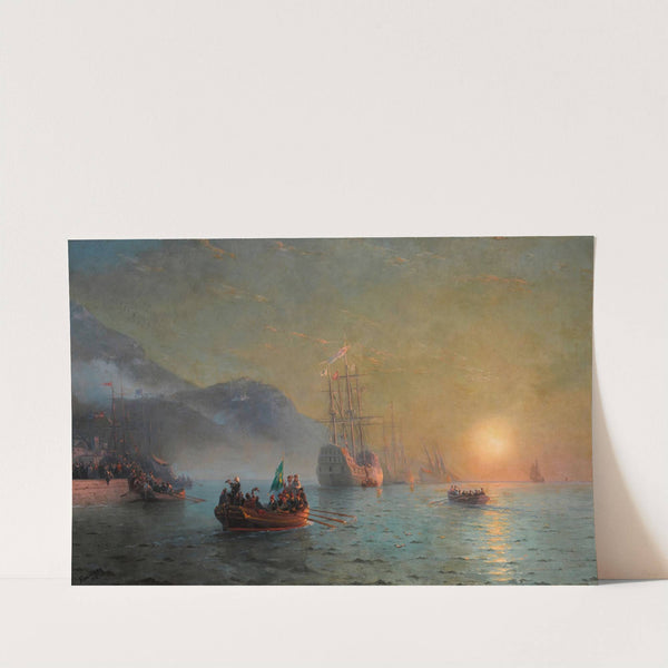 Columbus' Farewell before Starting on his Voyage from Port Palos in Spain by Ivan Konstantinovich Aivazovsky