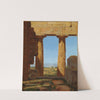 Columns of the Temple of Neptune at Paestum (1838) by Constantin Hansen