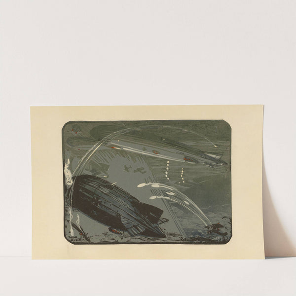 Combat d’hydravions et de Zeppelins, mer du Nord, 1916 (Seaplanes and Zeppelins in Combat, North Sea, 1916) (1920)